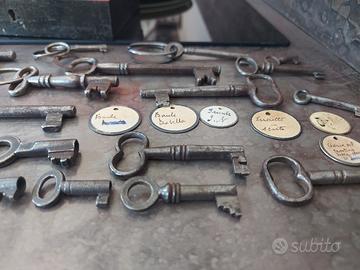chiavi antiche e targhette