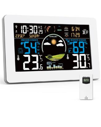 stazione meteo wireless viflykoo bianca