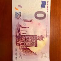 Banconota 0 euro per collezionismo