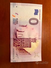 Banconota 0 euro per collezionismo