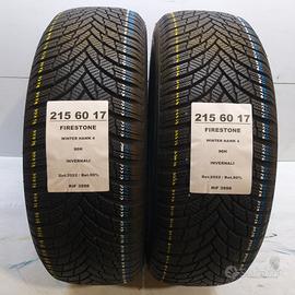 2 GOMME 215 60 17 FIRESTONE INV RIF3998