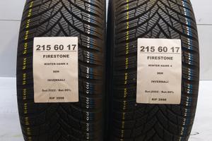 2 GOMME 215 60 17 FIRESTONE INV RIF3998