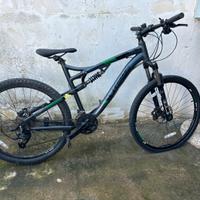 Bicicletta con sospensione a vista