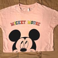 T-shirt rosa Mickey Mouse – stile vintage Disney