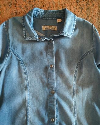 Camicia jeans 14 anni manica lunga