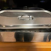 Pesciera in acciao inox con griglia_50 cm