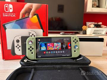 Nintendo Switch Oled Completa+3 Giochi+ Custodia