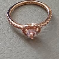 pandora anello rosato cuore