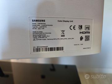 Samsung monitor 32" curvo bianco