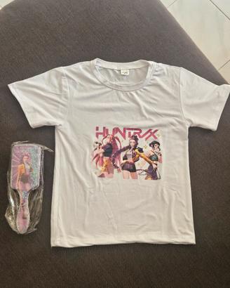 Set K-Pop HUNTRIX: T-Shirt + Spazzola taglia 4/6