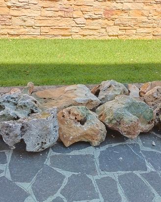 pietre ornamentali da giardino travertino 