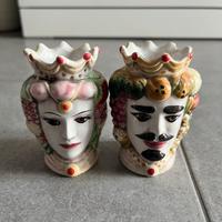 Teste di moro da arredamento colorate