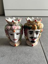 Teste di moro da arredamento colorate