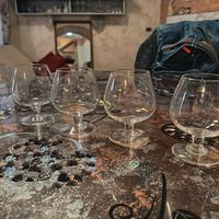5 bicchieri napoleone da cognac vintage