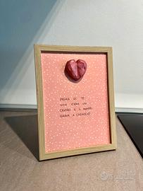 Quadro arredo come idea amore - cuore e frase