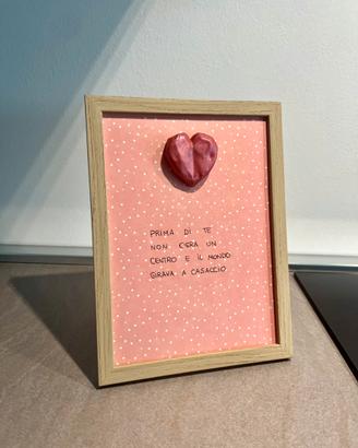 Quadro arredo come idea amore - cuore e frase
