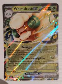 Carta Pokemon Whimsicott ex 005/086 WHT Fuoco Bian