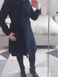 cappotto donna elegante blu narvy 