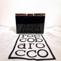 Pochette da sera, rigida, nero, Roccobarocco