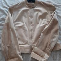 giubbotto cotone e camoscio 