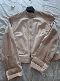 giubbotto cotone e camoscio 