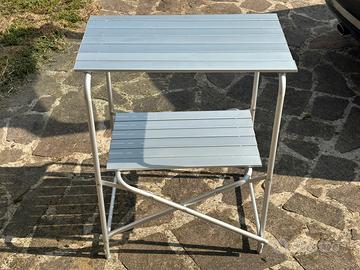 Mobiletto portafornello campeggio 66,5x80x48 cm