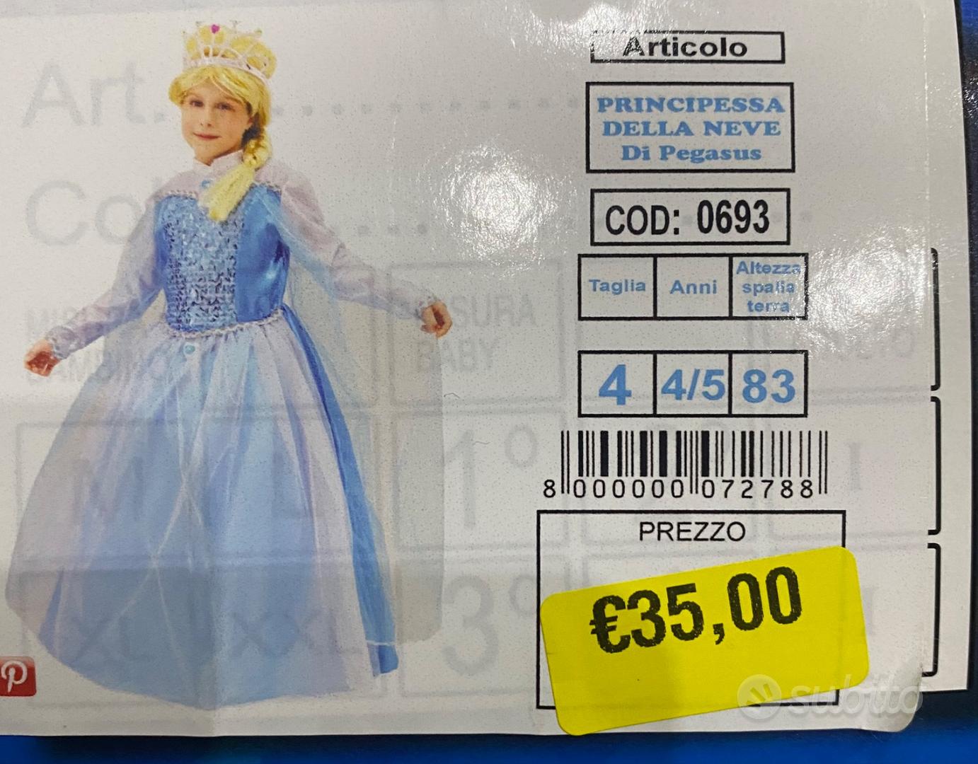 Vestito principessa della neve - Tutto per i bambini In vendita a Napoli