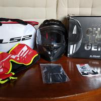 Casco nuovo integrale ls2 ff327 challenger nero L