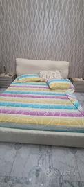 Letto matrimoniale contenitore +  copritestata 