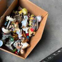 Lotto ststuine soprammobili addobbi