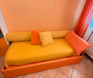 Divano letto imbottito sfoderabile 
