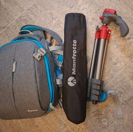 Zaino Reporter con treppiedi Manfrotto