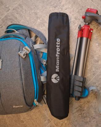 Zaino Reporter con treppiedi Manfrotto