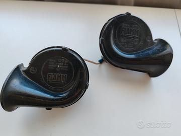 Coppia clacson FIAMM CTP vintage 12V