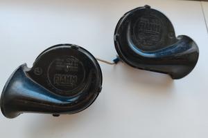 Coppia clacson FIAMM CTP vintage 12V