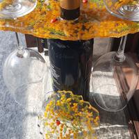 Portabicchieri da bottiglia e sottobichieri