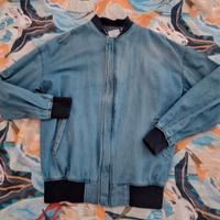 giubbotto bomber in denim 