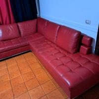 Divano in vera pelle