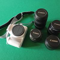 Reflex Canon EOS 200D con obiettivi