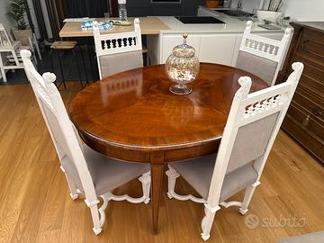 4 sedie antiquariato