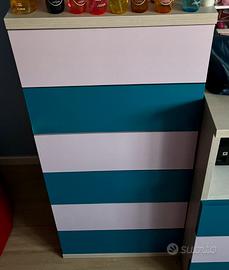 Cassettiera cameretta bambini