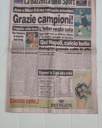 Originale La Gazzetta dello Sport 18 novembre 1996
