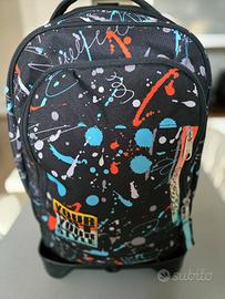 Seven Trolley Scuola Sganciabile Jack 3 Ruote nero