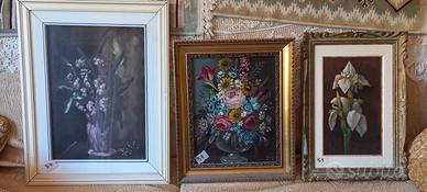 3 Quadri floreali 