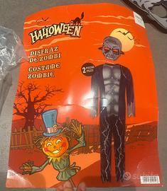 Abito halloween bambino zombie con maschera