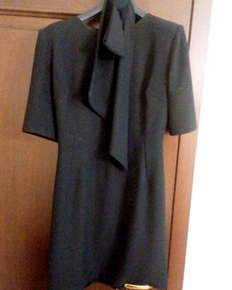 tubino nero tg44/46 tessuto jersey 