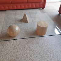 tavolino salotto forme in marmo