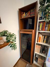 Mobile in Noce con Vetrina - Vintage