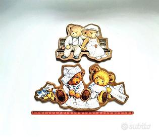 Deliziose decorazioni in legno raffiguranti orset