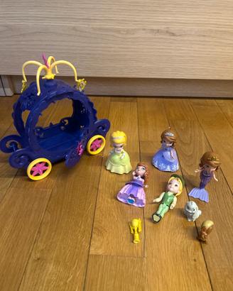 Principessa Sofia con carrozza personaggi animali